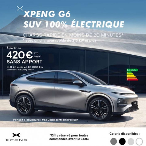 XPENG G6 Grand Autonomie